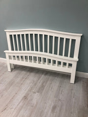 Chelsea Bright White Solid Wood Bed Frame 4ft6 - Double - B GRADE - The Oak Bed Store