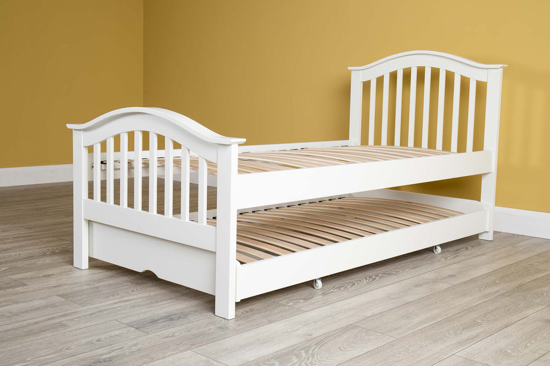 Chelsea Soft White Solid Wood Guest Bed - 3ft Single - The Oak Bed Store