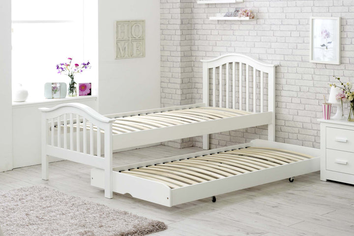 Chelsea Soft White Solid Wood Guest Bed - 3ft Single - The Oak Bed Store