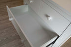 Chester Bright White 2 Over 3 Chest of Drawers - The Oak Bed Store