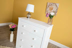 Chester Bright White 2 Over 3 Chest of Drawers - The Oak Bed Store