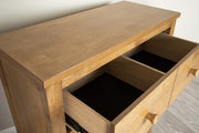 Chester Medium Oak 2 Over 3 Chest of Drawers - The Oak Bed Store