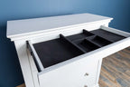 Chilgrove Bright White 4 + 1 Drawer Chest of Drawers - The Oak Bed Store