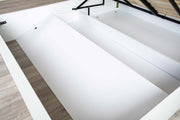 Chilgrove Bright White Ottoman Storage Bed Frame - 6ft Super King - The Oak Bed Store