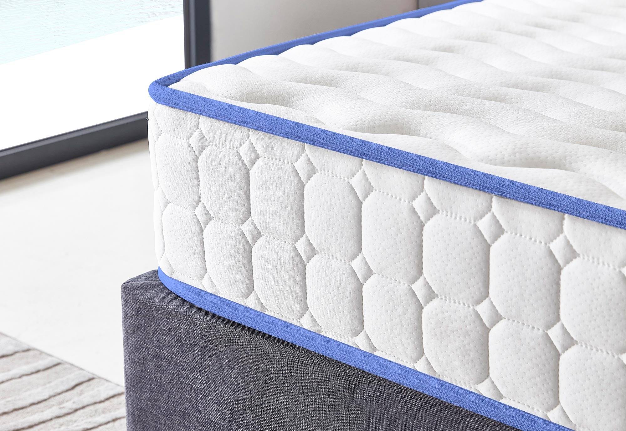 Cool Blue Comfort 1000 Pocket Spring Memory Foam Mattress The Oak Bed Store