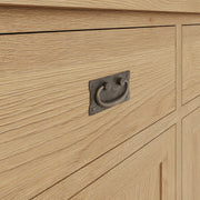 Cotswold Rustic Oak 2 Door 2 Drawer Sideboard - The Oak Bed Store