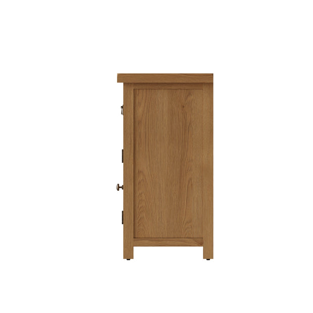 Cotswold Rustic Oak 2 Door 2 Drawer Sideboard - The Oak Bed Store