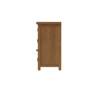 Cotswold Rustic Oak 2 Door 6 Drawer Large Sideboard - The Oak Bed Store