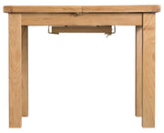 Cotswold Rustic Oak Butterfly Extending Dining Table - 1.0m - The Oak Bed Store