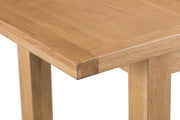 Cotswold Rustic Oak Butterfly Extending Dining Table - 1.25m - The Oak Bed Store
