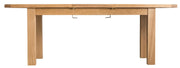 Cotswold Rustic Oak Butterfly Extending Dining Table - 1.7m - The Oak Bed Store