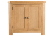 Cotswold Rustic Oak Corner Cabinet - The Oak Bed Store