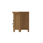Cotswold Rustic Oak Corner TV Unit - The Oak Bed Store