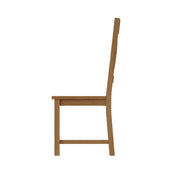 Cotswold Rustic Oak Cross Back Dining Chair (Set of 2) - The Oak Bed Store