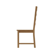 Cotswold Rustic Oak Ladder Back Dining Chair (Set of 2) - The Oak Bed Store