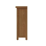 Cotswold Rustic Oak Narrow Bookcase - The Oak Bed Store