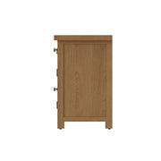 Cotswold Rustic Oak Single Computer Desk - The Oak Bed Store