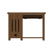 Cotswold Rustic Oak Single Computer Desk - The Oak Bed Store