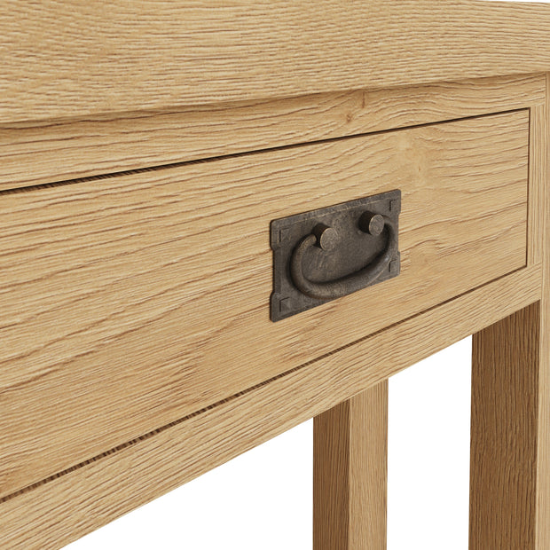 Cotswold Rustic Oak Telephone Table - The Oak Bed Store