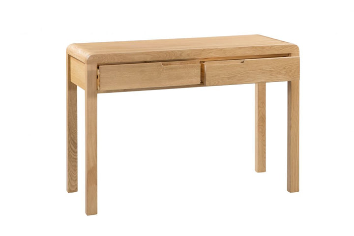 Curdridge Natural Oak 2 Drawer Dressing Table & Stool Set - The Oak Bed Store