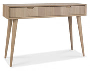 Dana Scandi Oak Console Table with Drawers - The Oak Bed Store