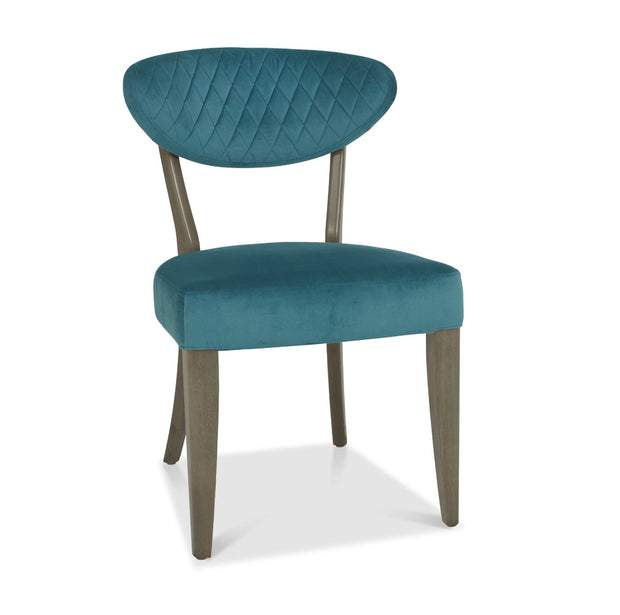 Ealing Fumed Oak Upholstered Chair (set of 2) - The Oak Bed Store