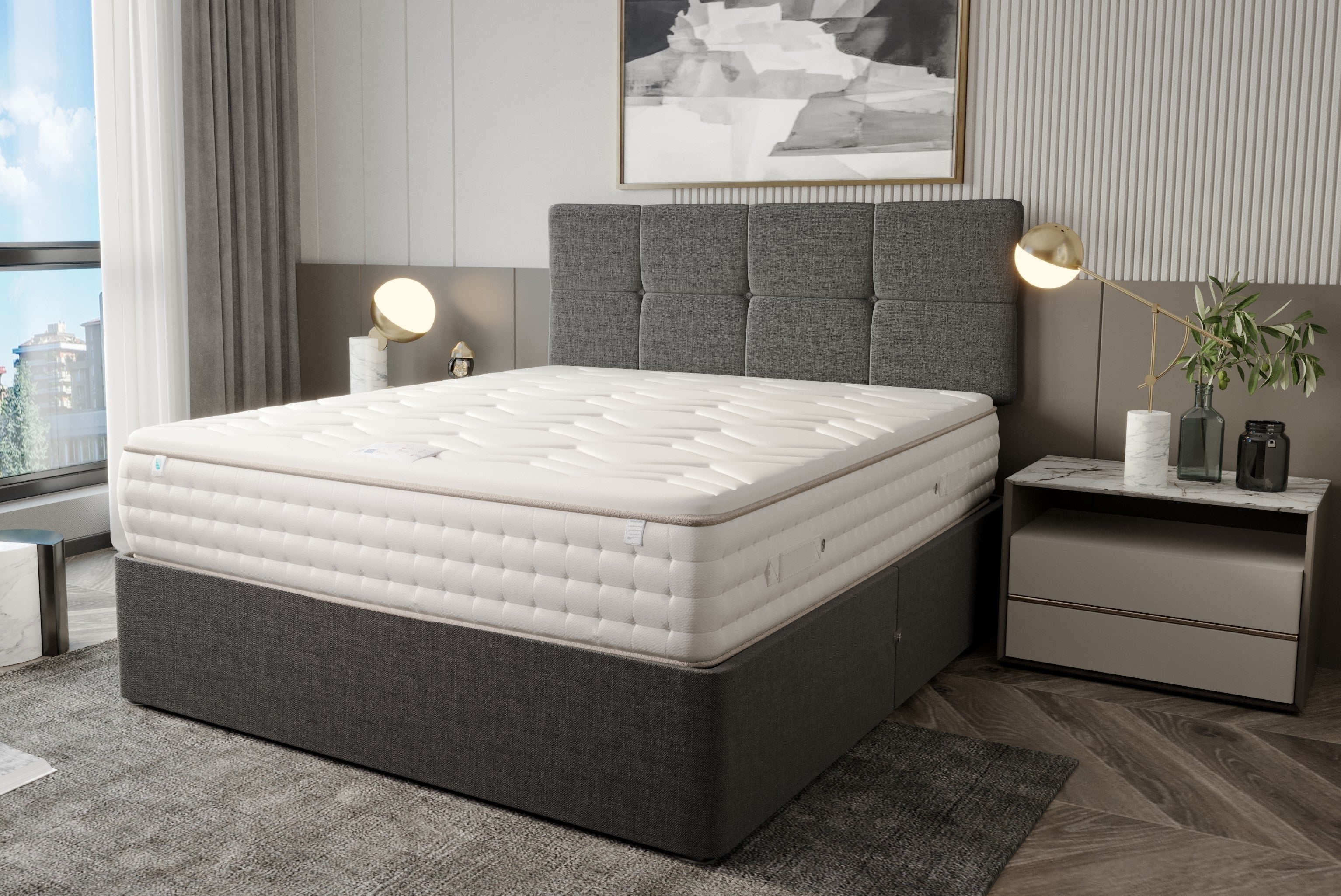 Emperor Talalay Latex 1500 Pocket Spring Mattress The Oak Bed Store