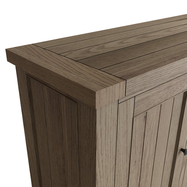 Farrow Aged Oak 4 Door Sideboard - The Oak Bed Store