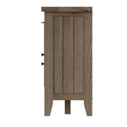 Farrow Aged Oak 4 Door Sideboard - The Oak Bed Store