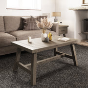 Farrow Aged Oak Coffee Table - The Oak Bed Store