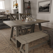 Farrow Aged Oak Dining Table - 1.6m - The Oak Bed Store