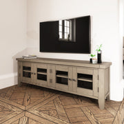 Farrow Aged Oak Extra Large TV Unit - The Oak Bed Store