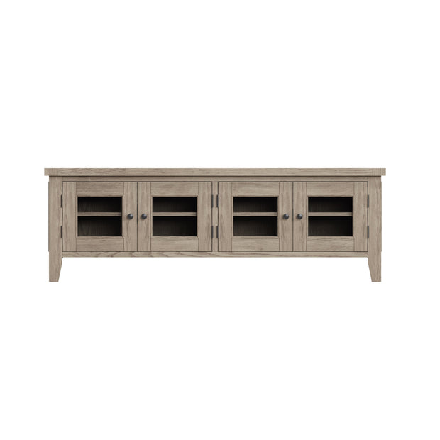 Farrow Aged Oak Extra Large TV Unit - The Oak Bed Store