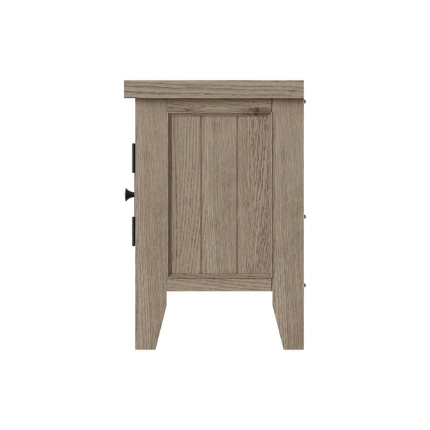 Farrow Aged Oak Extra Large TV Unit - The Oak Bed Store