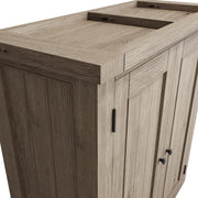 Farrow Aged Oak Larder Unit Top - The Oak Bed Store