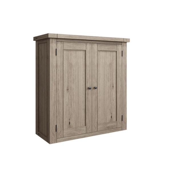 Farrow Aged Oak Larder Unit Top - The Oak Bed Store