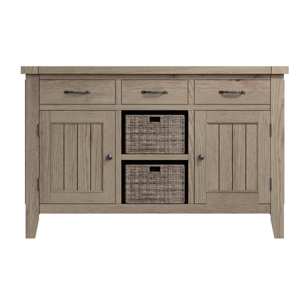 Farrow Aged Oak Large Sideboard - The Oak Bed Store