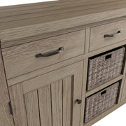 Farrow Aged Oak Large Sideboard - The Oak Bed Store