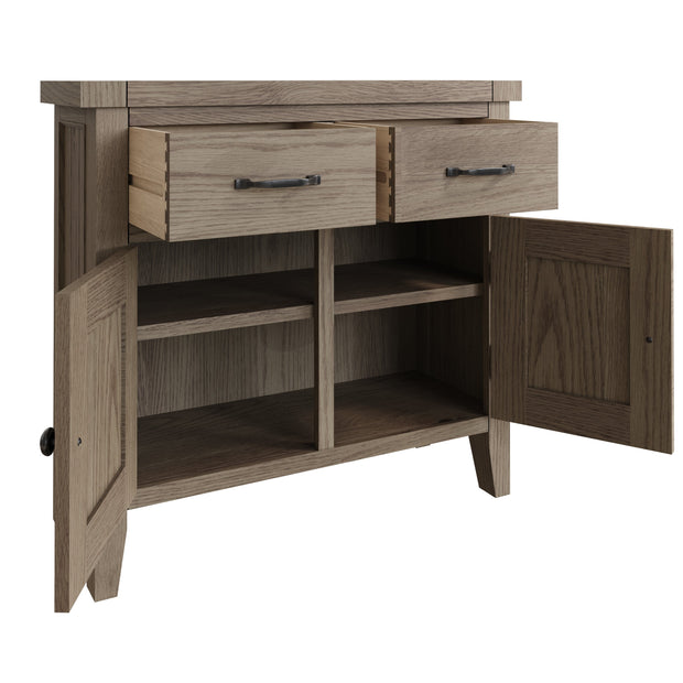 Farrow Aged Oak Small Sideboard - The Oak Bed Store