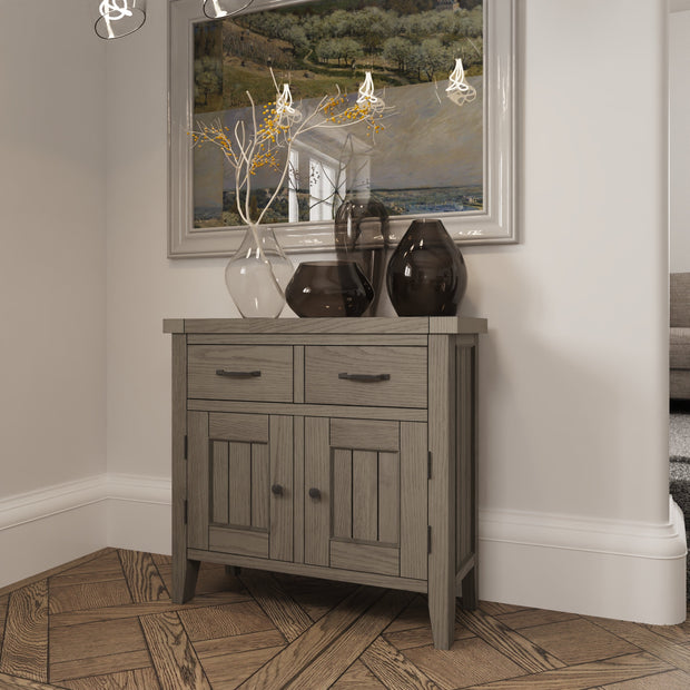 Farrow Aged Oak Small Sideboard - The Oak Bed Store