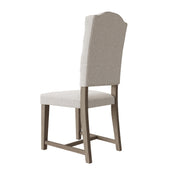 Farrow Aged Oak Upholstered Dining Chair (Set of 2) - The Oak Bed Store
