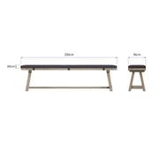 Farrow Dining Bench Cushion - 2.0m - The Oak Bed Store