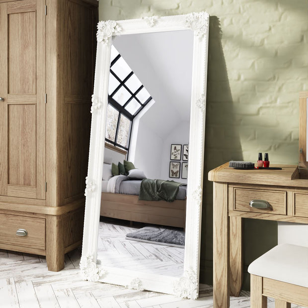 Full Length Large Leaner Mirror - The Oak Bed Store