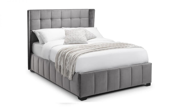 Gatcombe Velvet Fabric Bed Frame - 5ft King Size - The Oak Bed Store