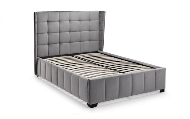 Gatcombe Velvet Fabric Bed Frame - 5ft King Size - The Oak Bed Store