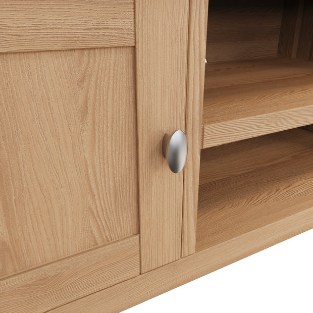 Georgia Natural Oak Standard TV Unit - The Oak Bed Store