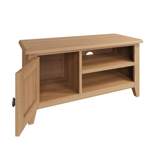 Georgia Natural Oak Standard TV Unit - The Oak Bed Store
