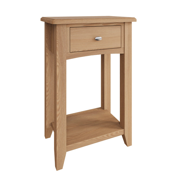Georgia Natural Oak Telephone Table - The Oak Bed Store