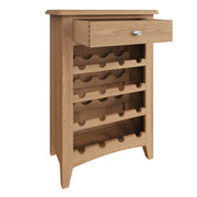Georgia Natural Oak Wine Cabinet - The Oak Bed Store