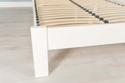 Goodwood Soft White Solid Wood Bed Frame - 6ft Super King - The Oak Bed Store